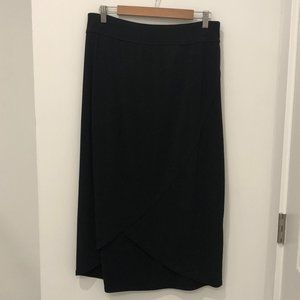 CJ Banks pull on black skirt 1X